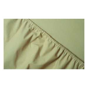 Suite 702 - Organic Percale Elastic Fitted Sheet | Pistachio Green
