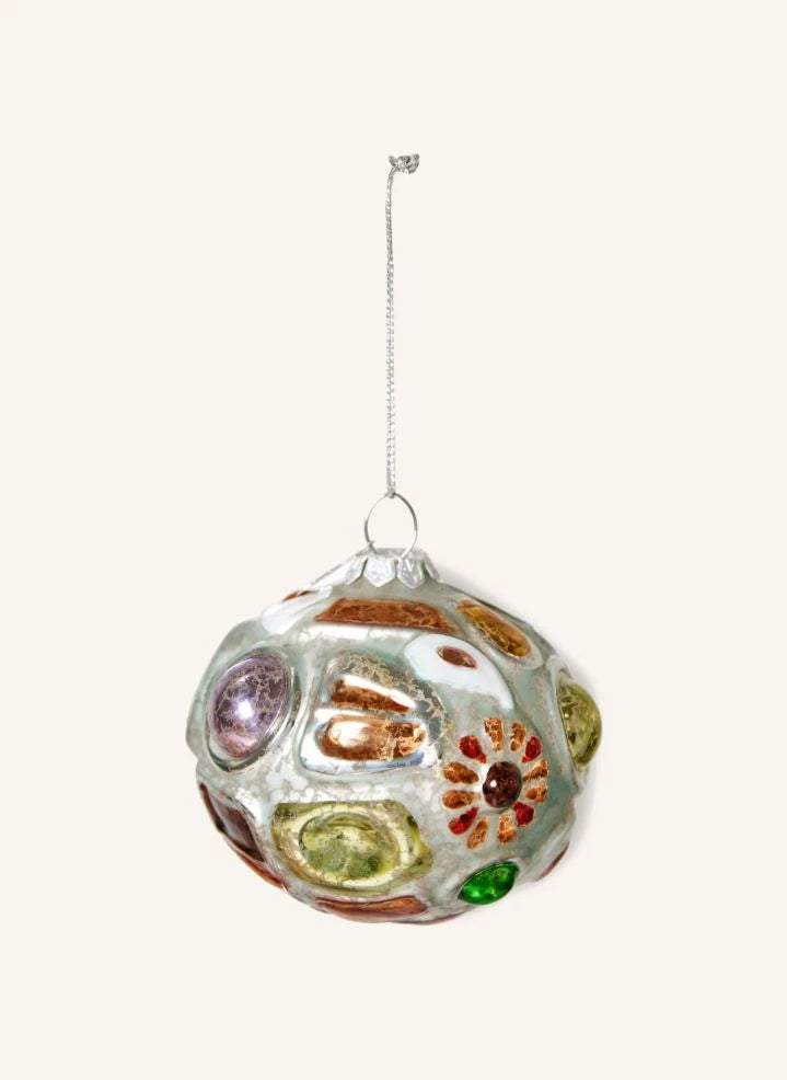 HKliving - Round Glass Christmas Ornament