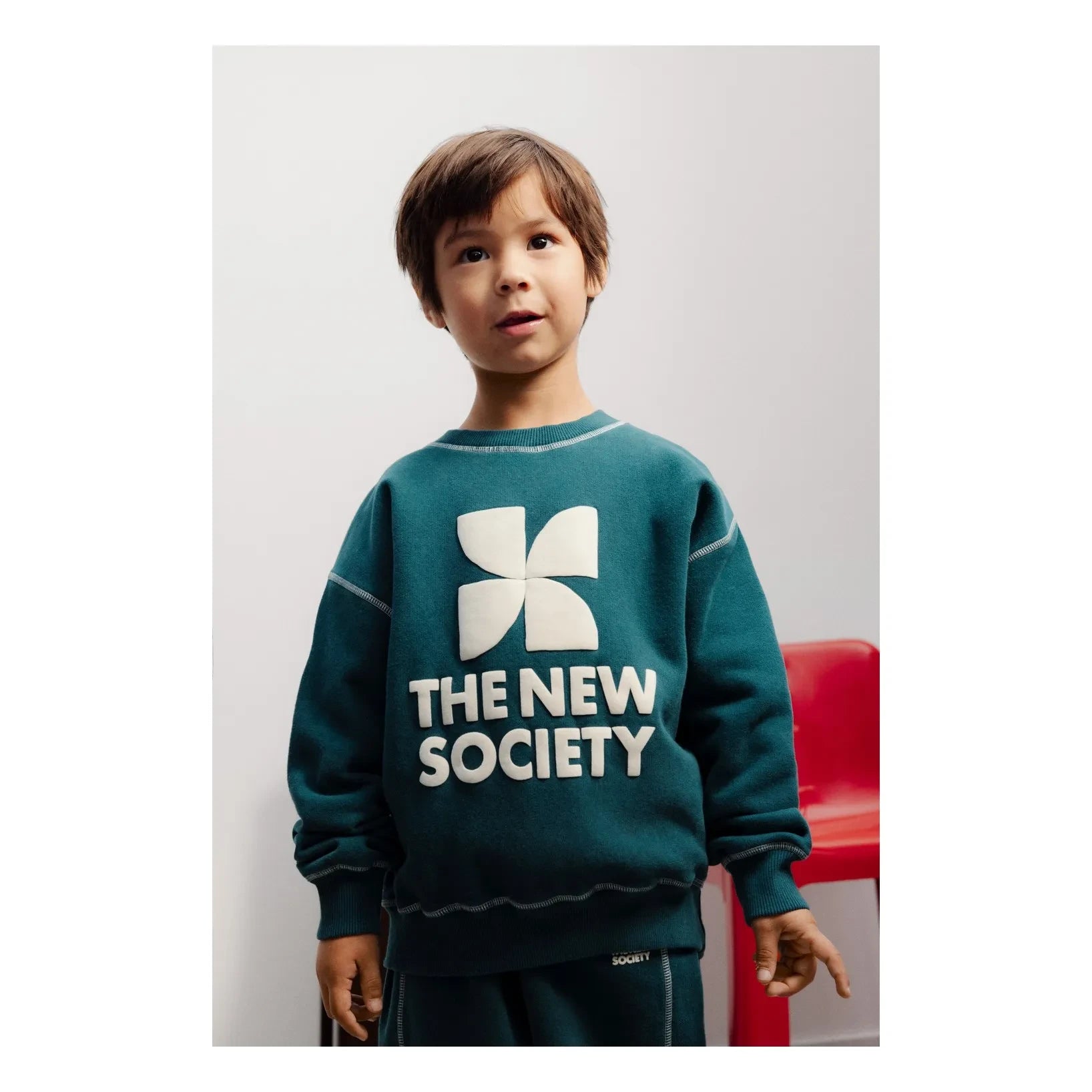 the new society - TNS Logolu Sweatshirt | Yeşil