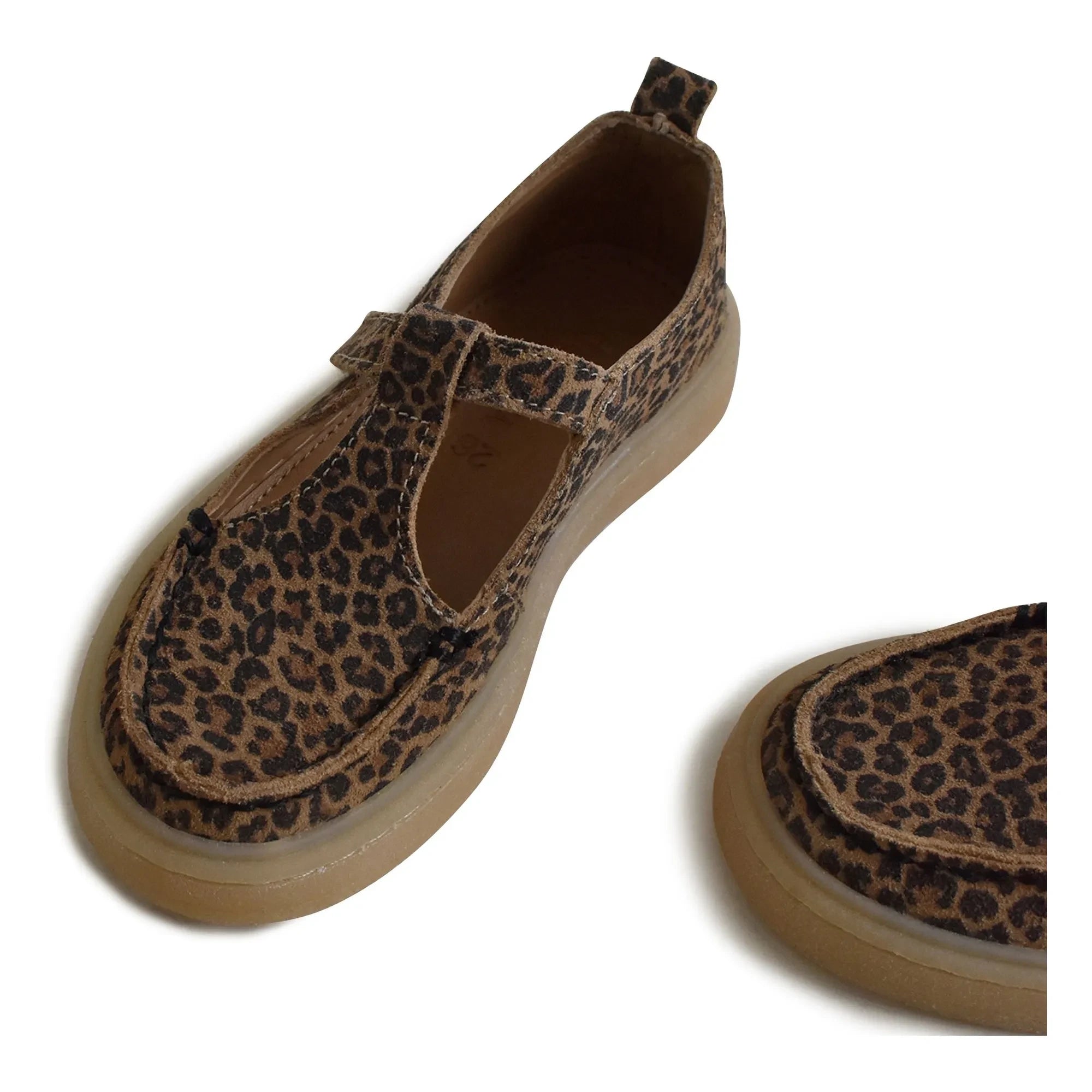 du Loua - Du Tilly Leopard Suede Loafers | Brown