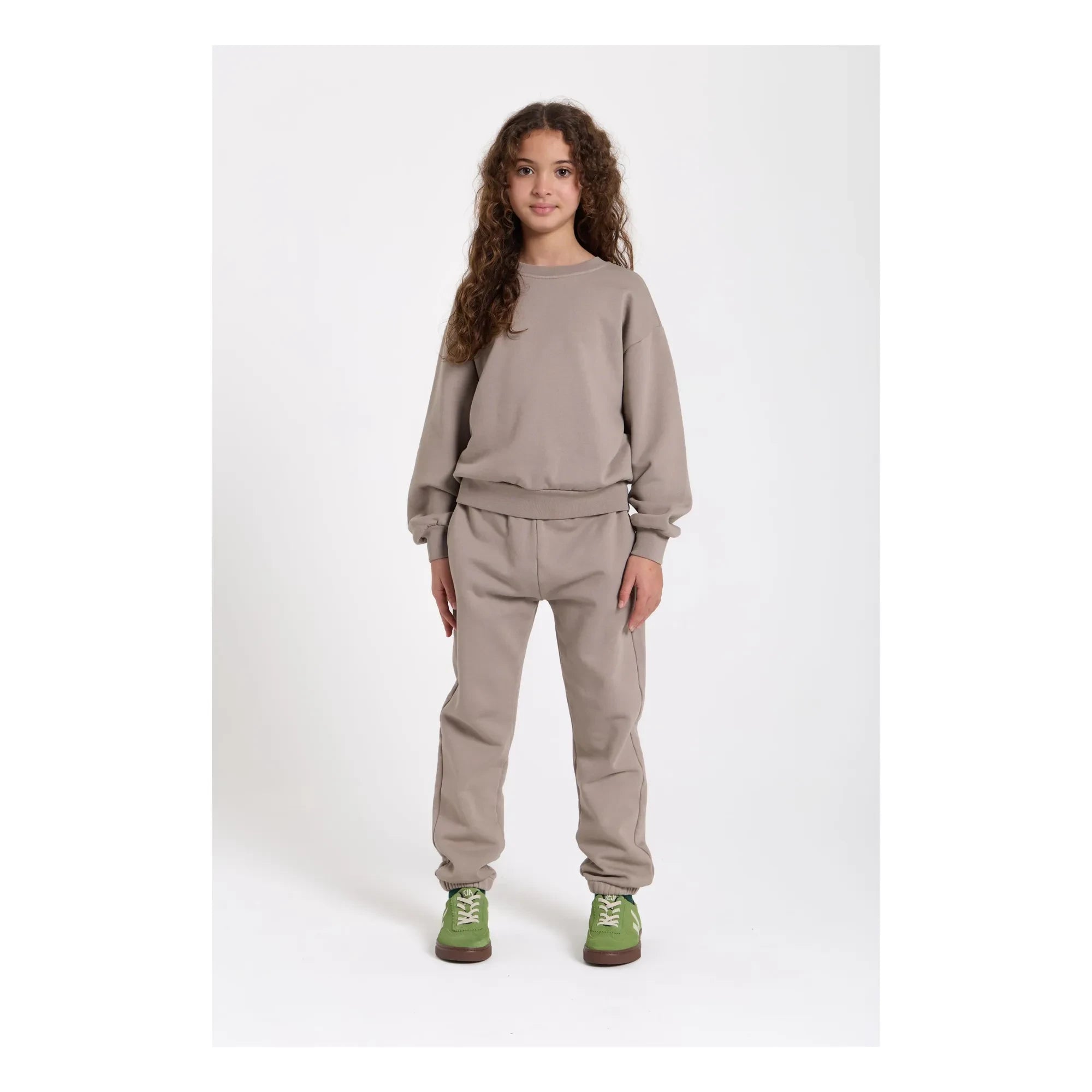 Smallable Kid - Maia organic cotton sweatshirt | Grey taupe