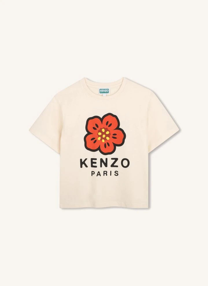 Kenzo - Kenzo Paris Flower Tişört | Beyaz