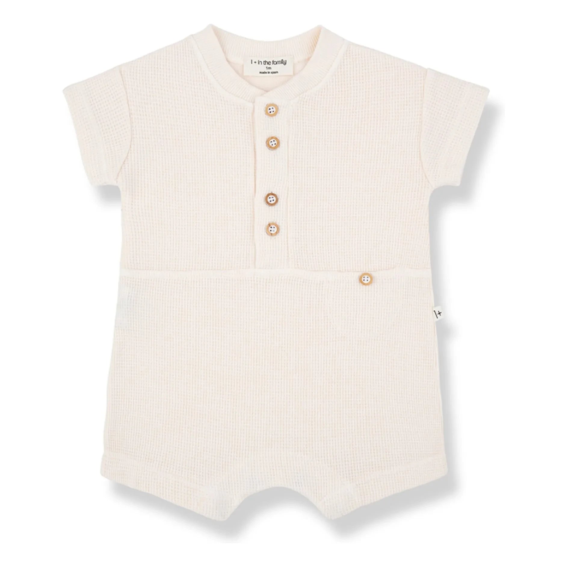 1+ in the family - Waffle Combishort Volos | Ecru