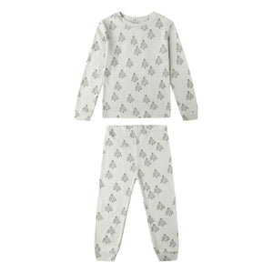 Rylee + Cru - Trees Organic Cotton Pajama Set | Pistachio Green