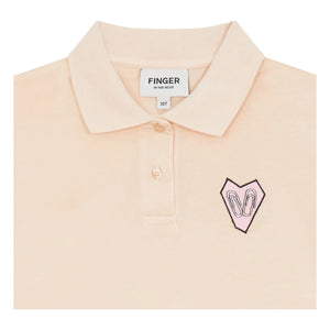 Finger in the nose - Bristol Organic Cotton Polo Shirt | Peach