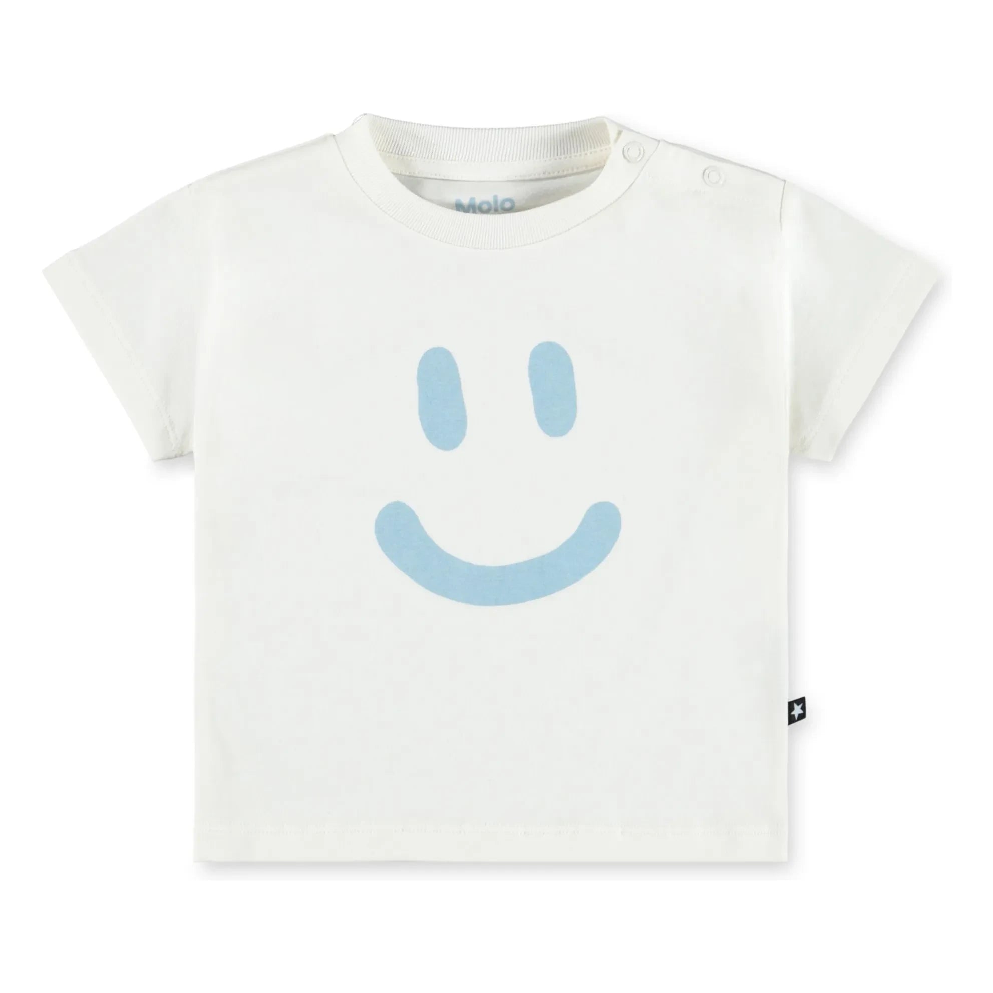 Molo - Enzo Smile Organic Cotton T-Shirt | White