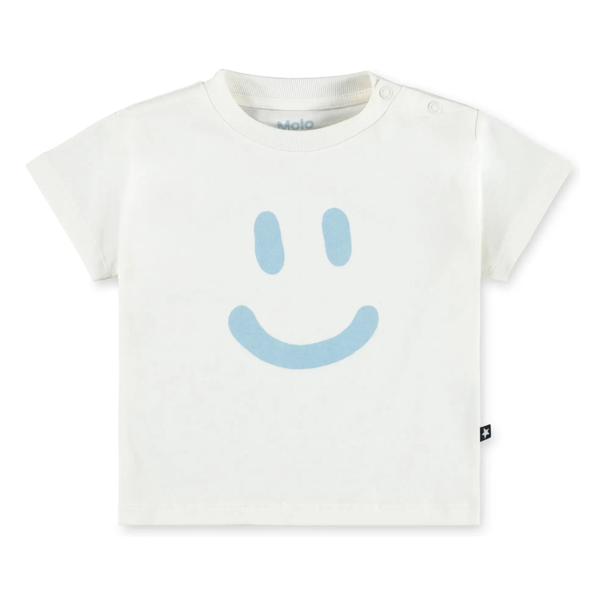 Molo - Enzo Smile Organic Cotton T-Shirt | White