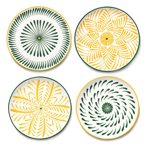 Serax - Baazar dinner plates, Waww La Table - Set of 4 | Yellow