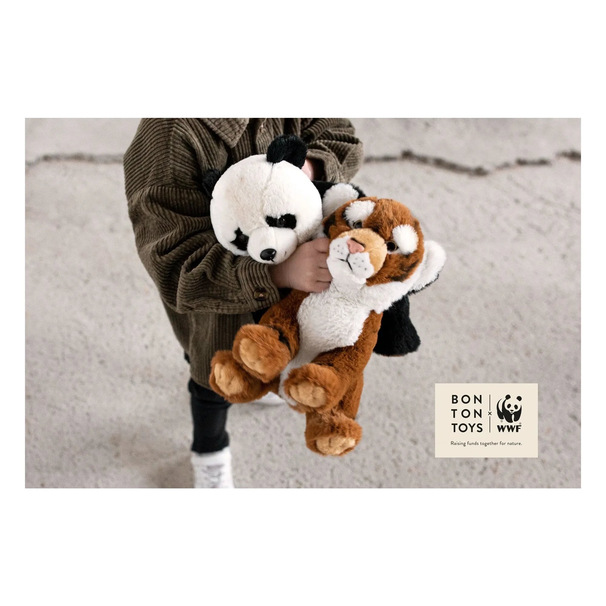 Bon Ton Toys - WWF - Panda Plush | Black/White
