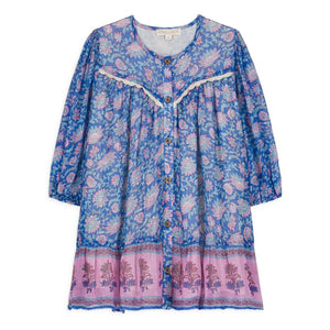 Louise Misha - Conny Organic Cotton Dress | Blue