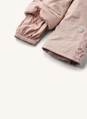 Wheat - Melte Fleurs Ski Suit Made from Recycled Fibers | Light Pink
