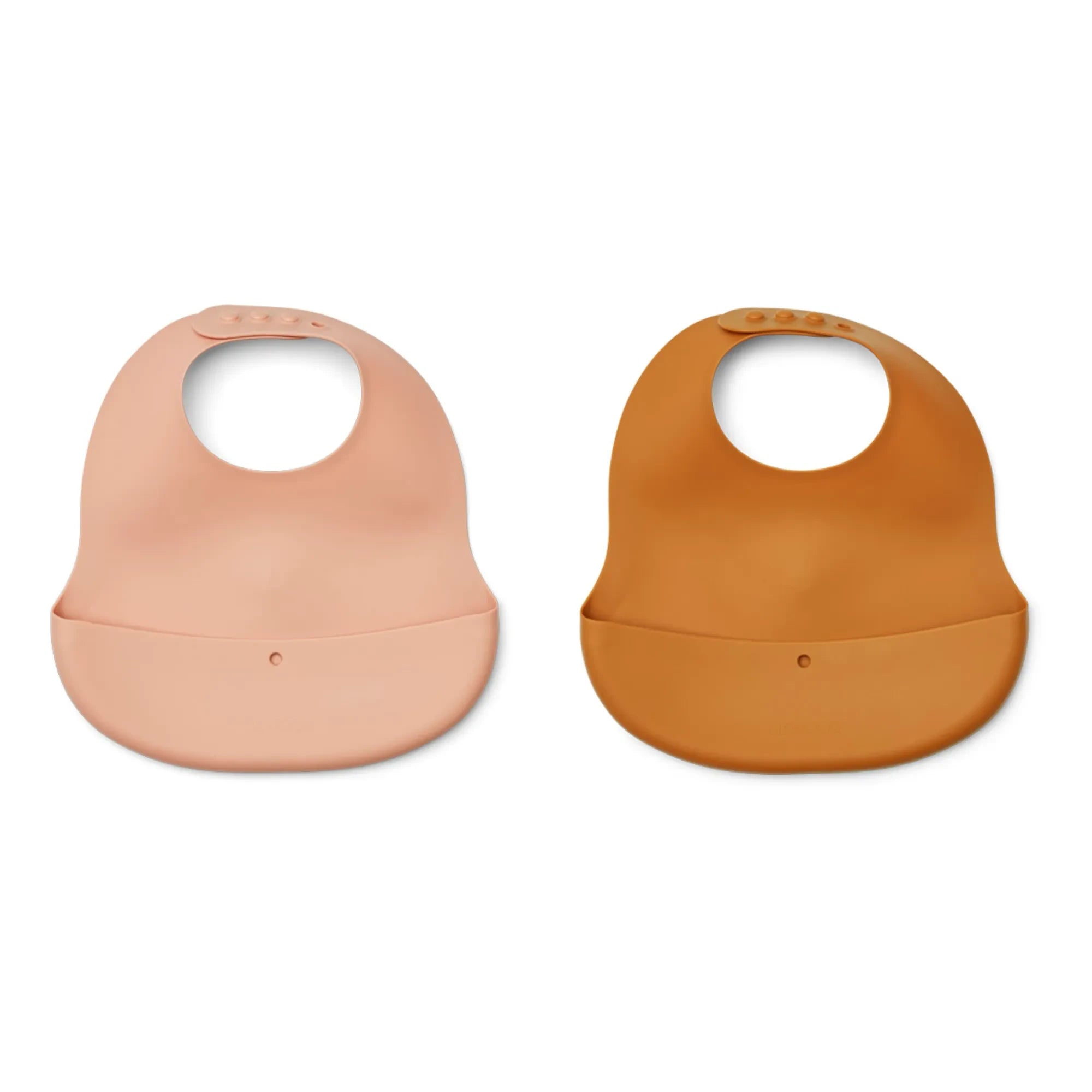 Liewood - Ember Silikon Mama Önlükleri - 2'li Set | Pembe