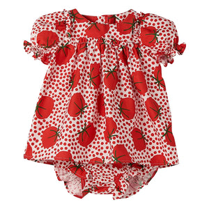 Fabula - Tomato and Pea Romper | Red