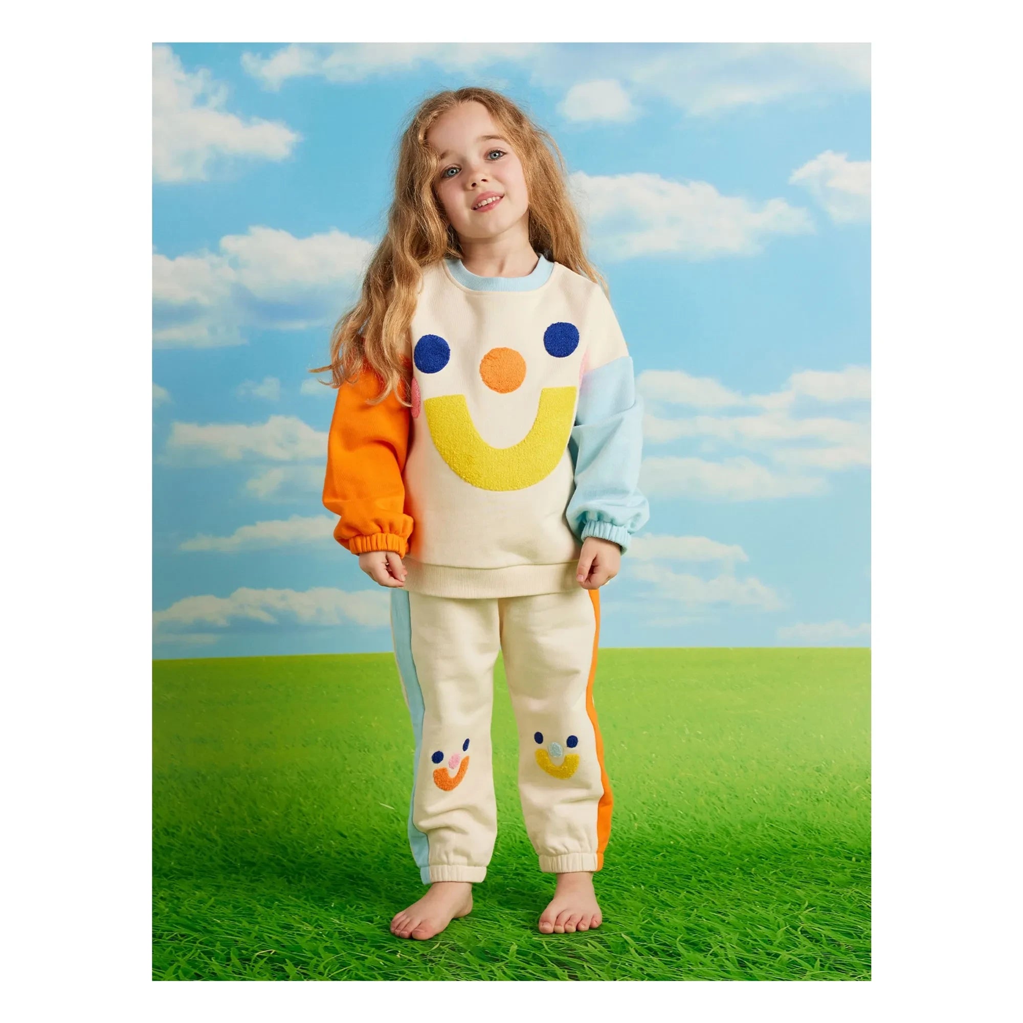 Halcyon Nights - Colorblock Smile Jogger | Cream