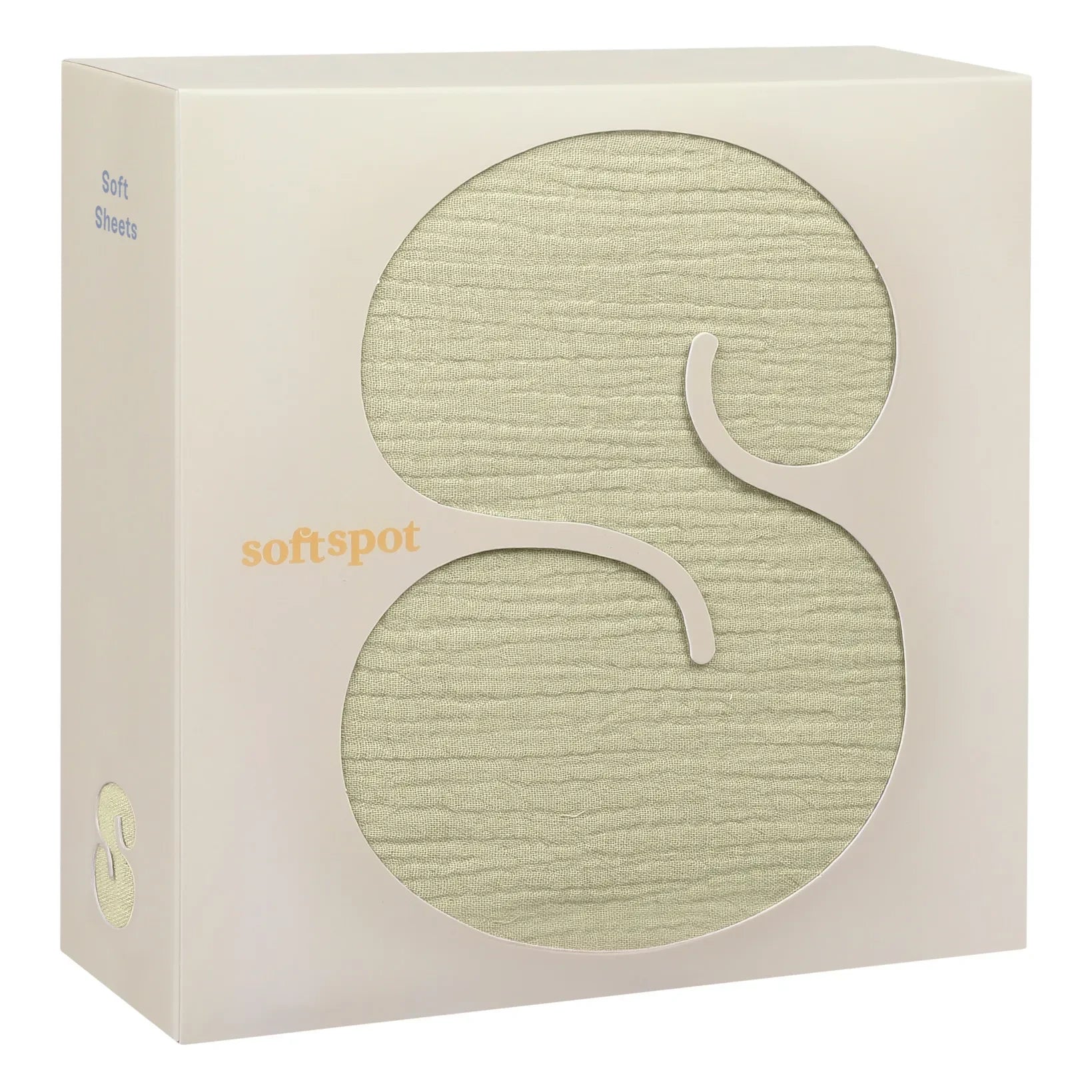 Soft Spot - Organic Cotton Elastic Fitted Sheet | Pea