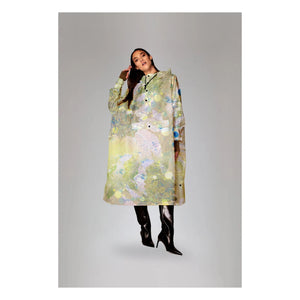 Rainkiss - Flora Rain Poncho | Yellow