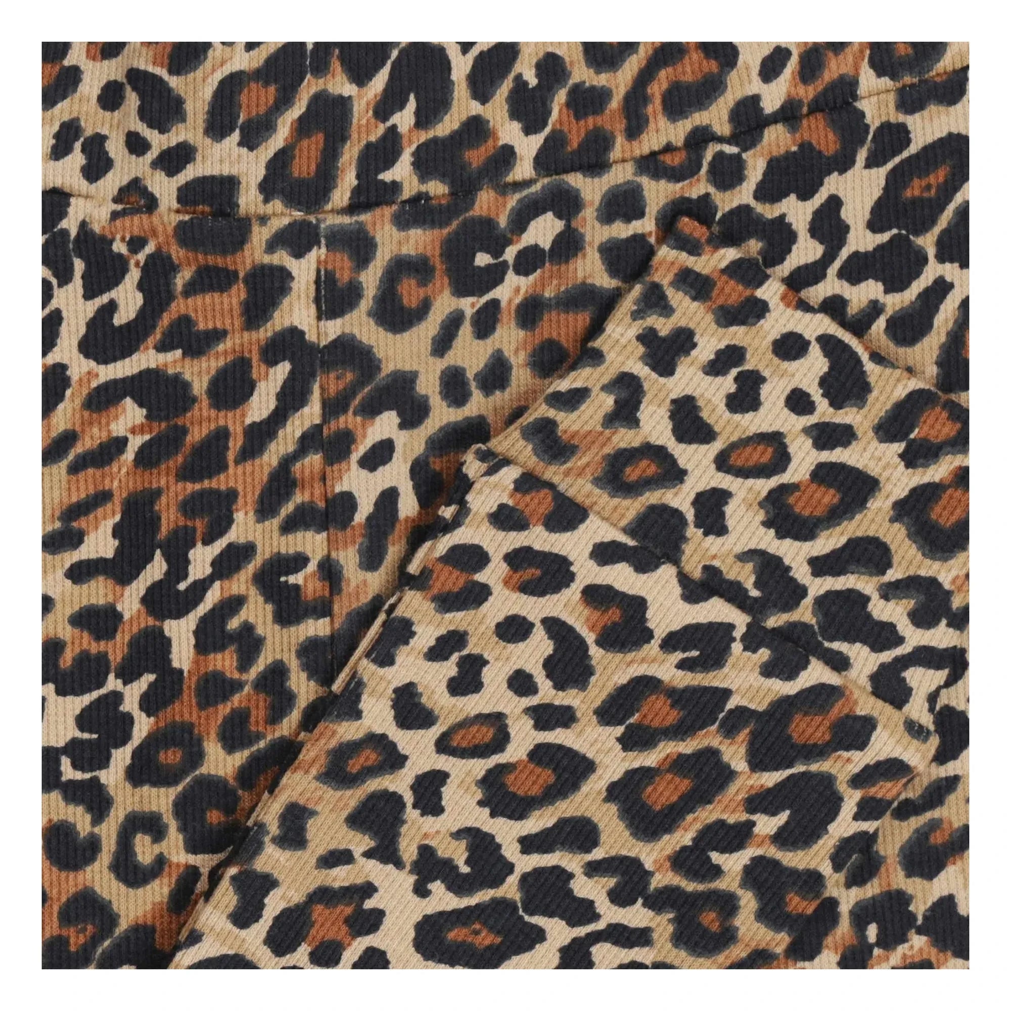Tumble N'Dry - Cedro Leopard Organic Cotton Fleece Leggings | Brown