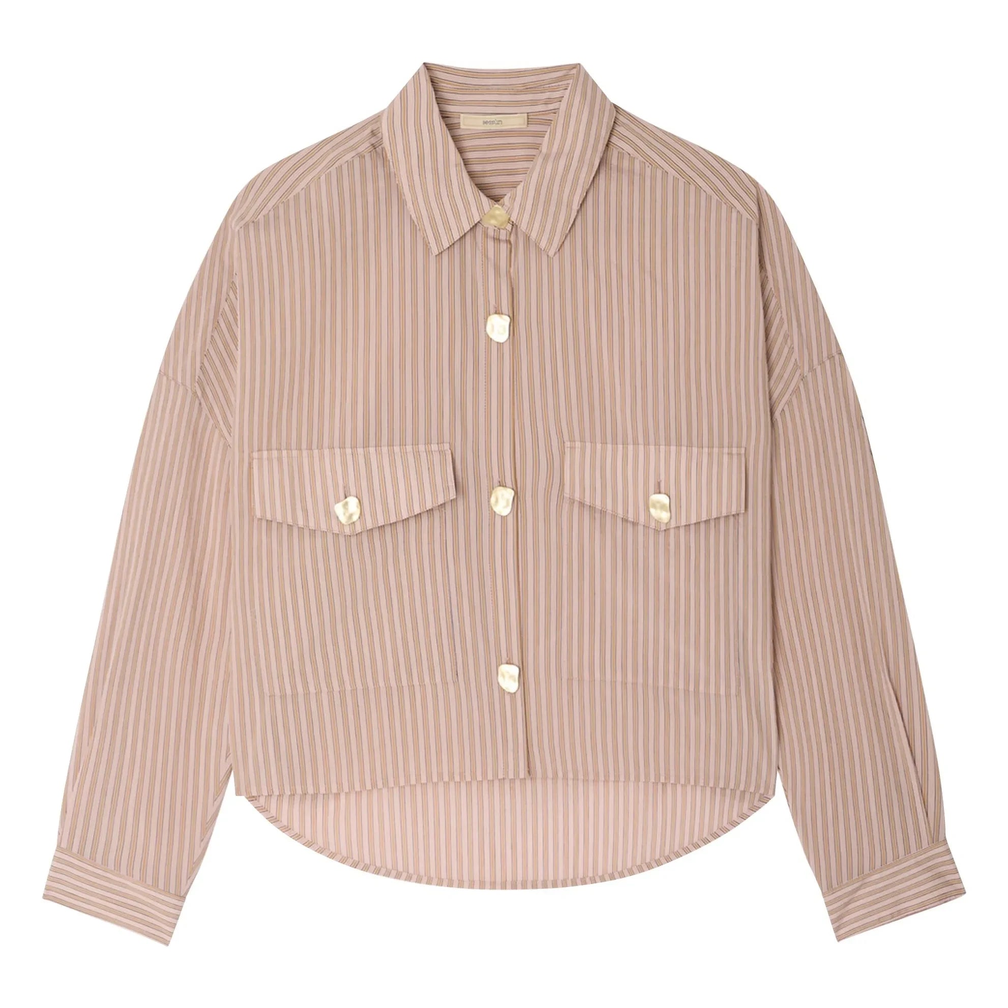 Sessùn - Balanca Striped Shirt | Rosewood