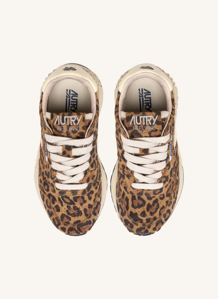 Autry - Reelwikid Low Suede Sports Shoes | Leopard