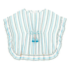 Lison Paris - Striped Bahia Kaftan Metallic | Blue