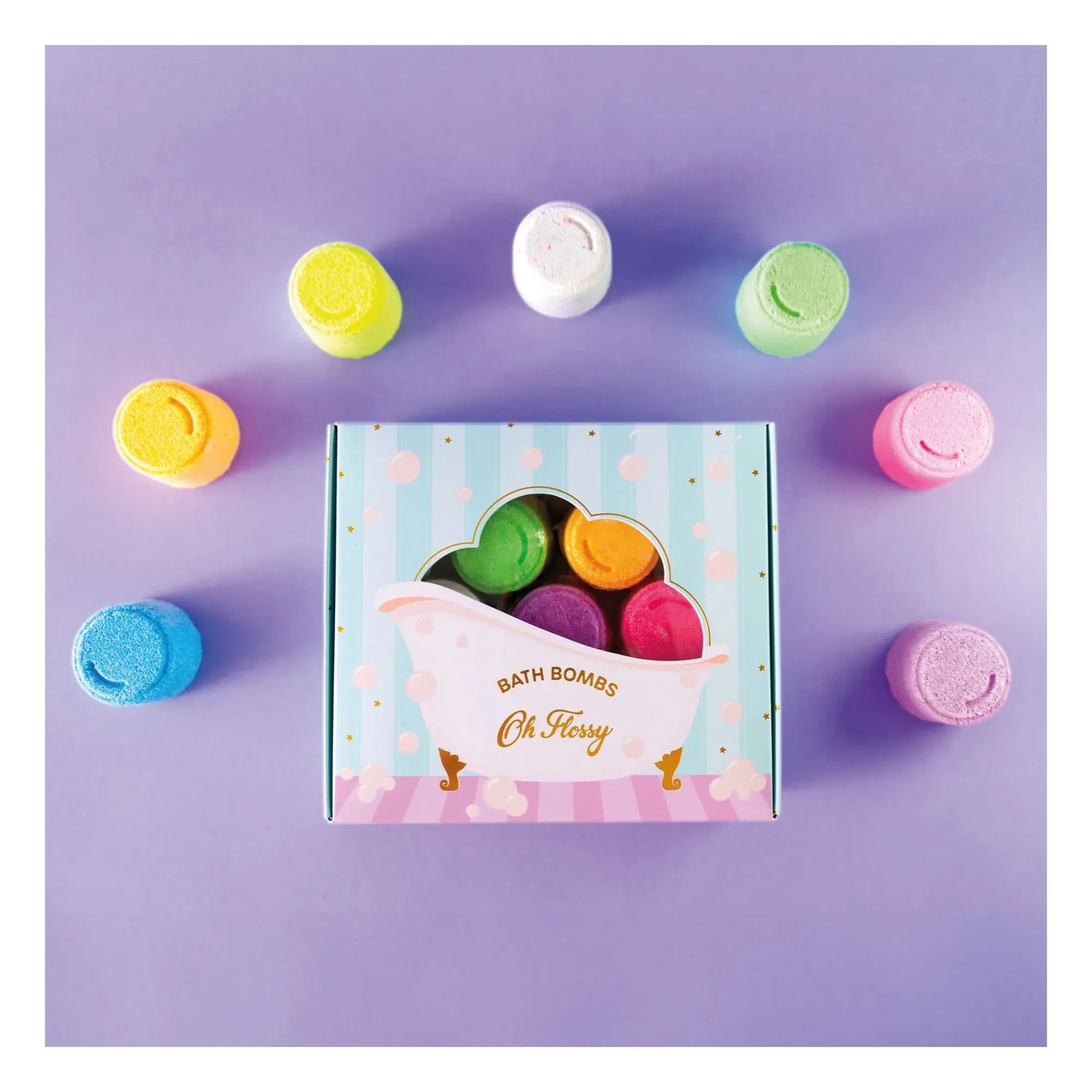 Oh Flossy - Bath Bombs - 7-piece Set
