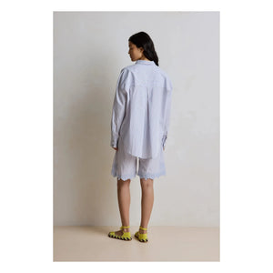 Hod - Kelya Cotton Striped Shirt | Blue