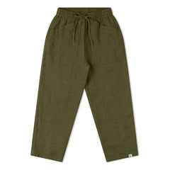 Matona - Garden Linen Pants | Olive Green