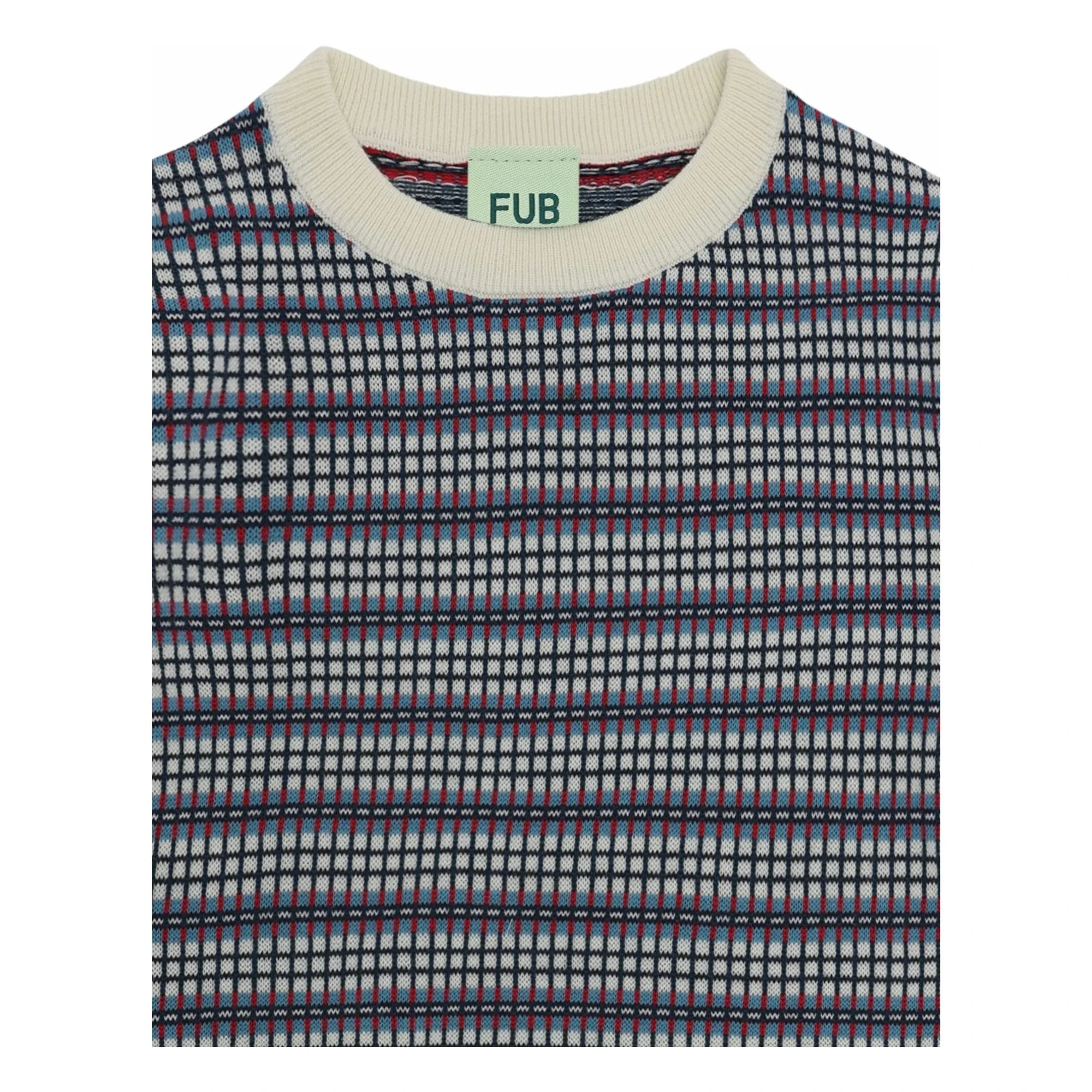FUB - Carreaux Fine Knit Organic Cotton Sweater | Ecru