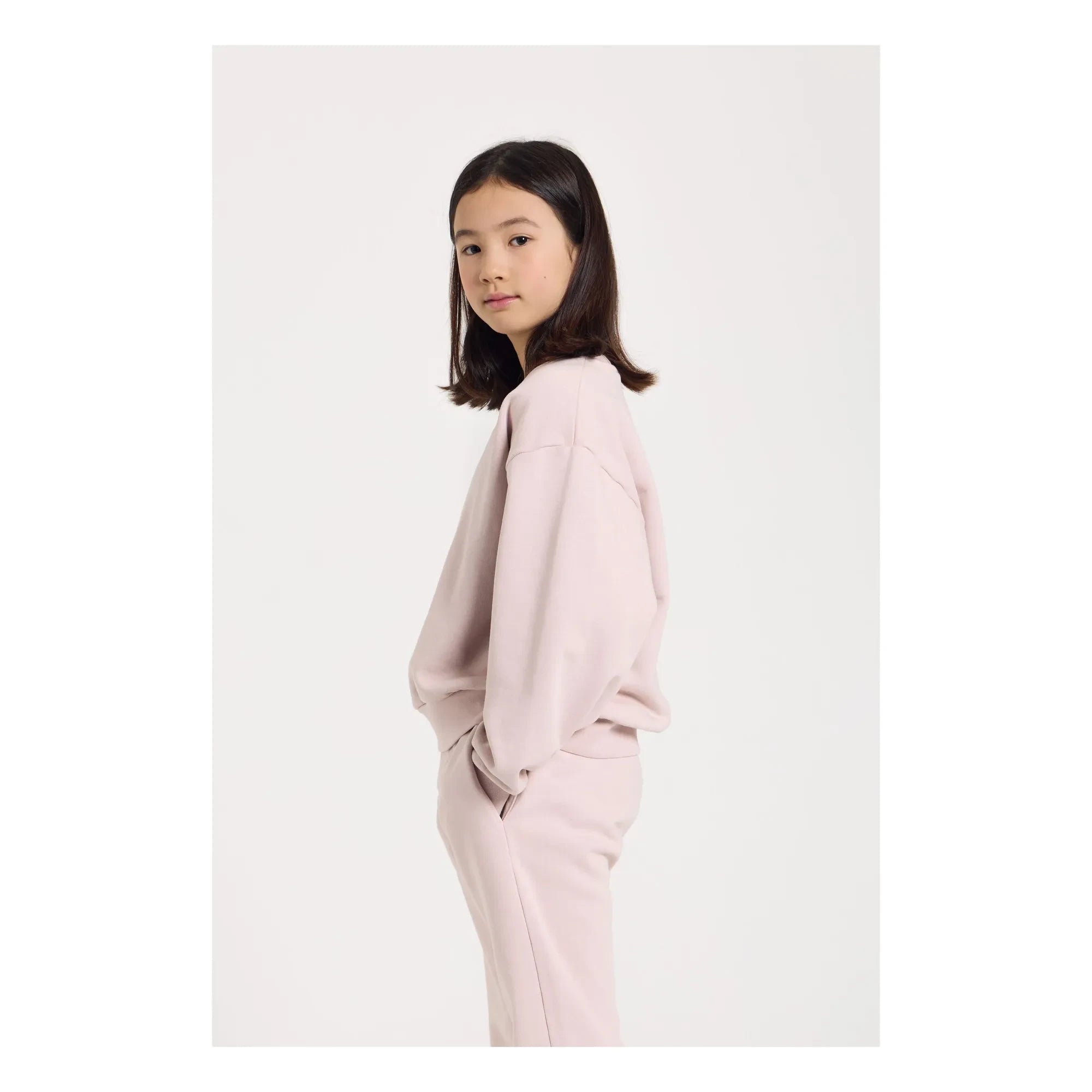 Smallable Kid - Maia organic cotton sweatshirt | Pale Pink