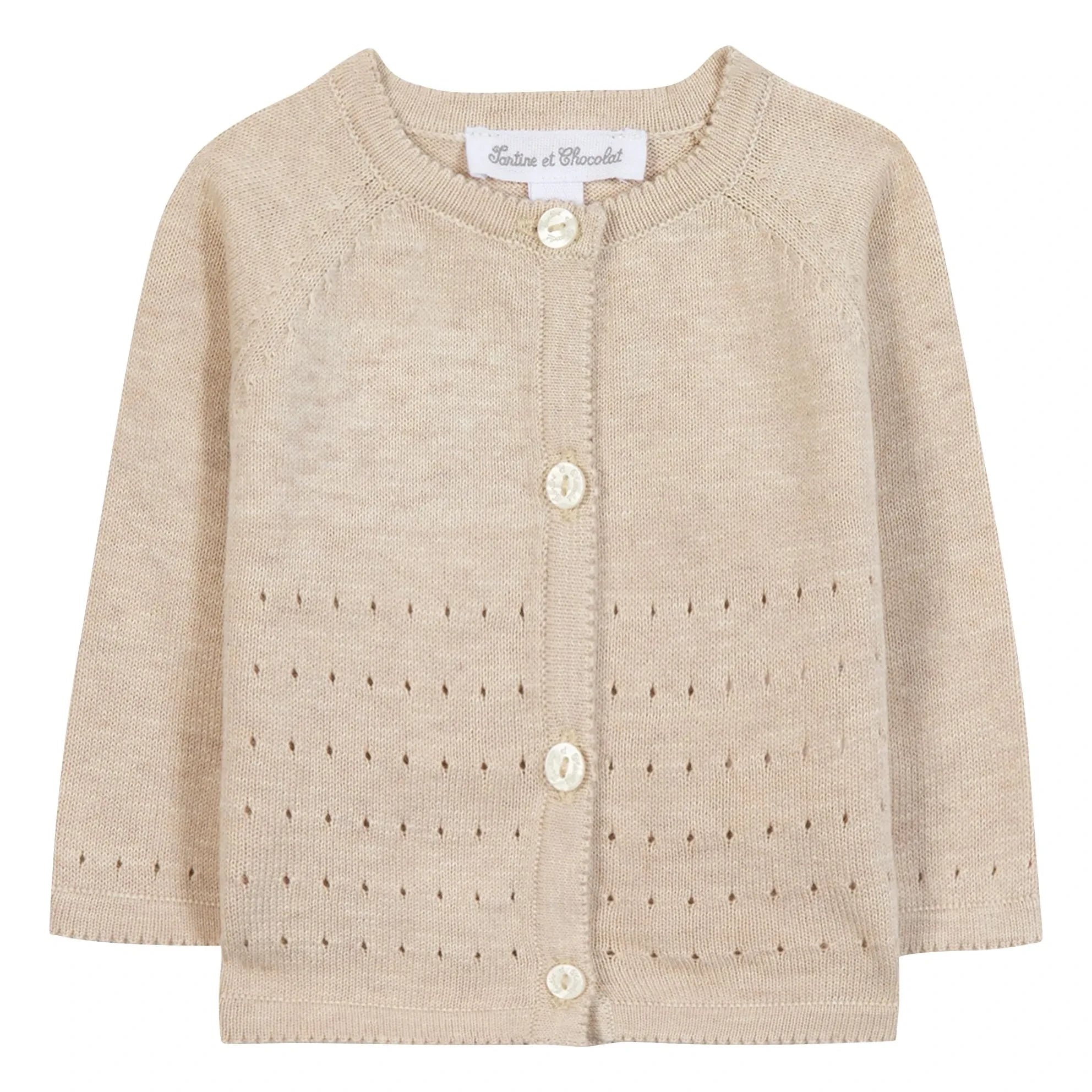 Tartine et Chocolat - Chiné Cardigan | Beige