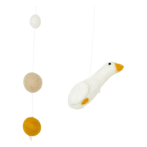 Calm - Goose Wall Mobile | White