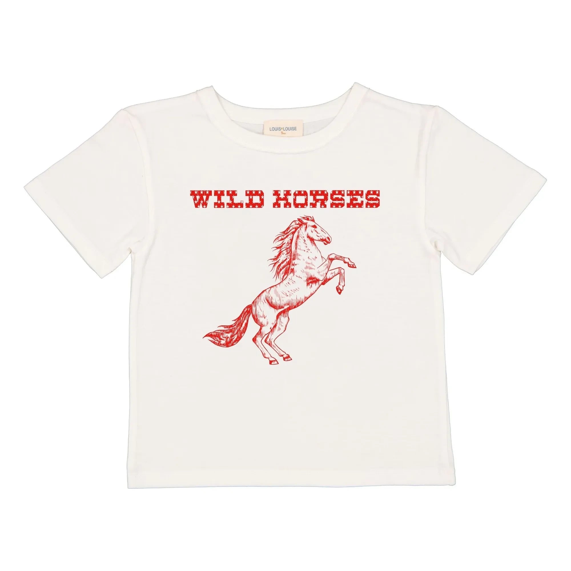 Louis Louise - Tom Wild Horses T-Shirt | White
