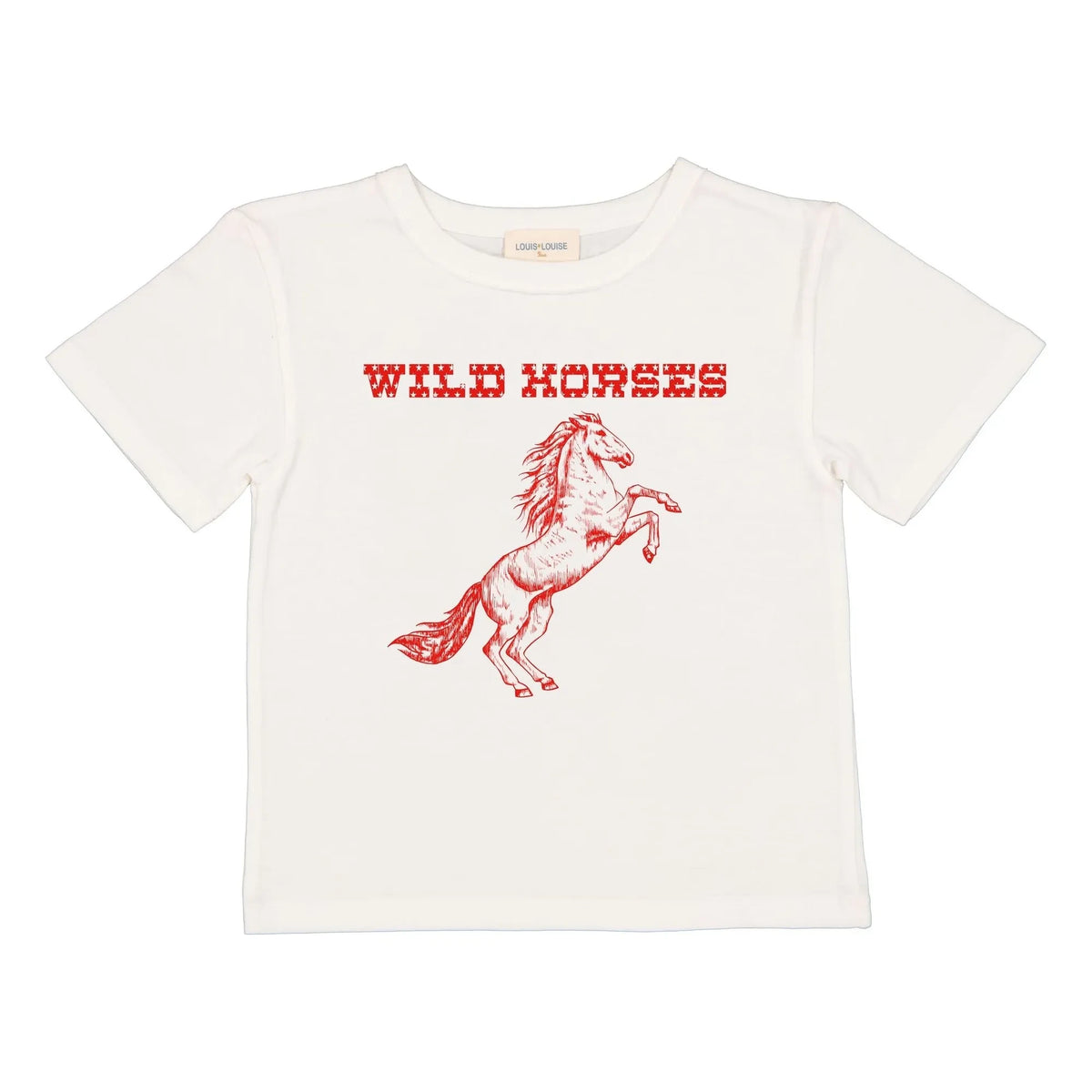Louis Louise - Tom Wild Horses T-Shirt | White