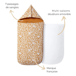 Les Petites Billes - Double-sided multi-season baby crib | Caramel