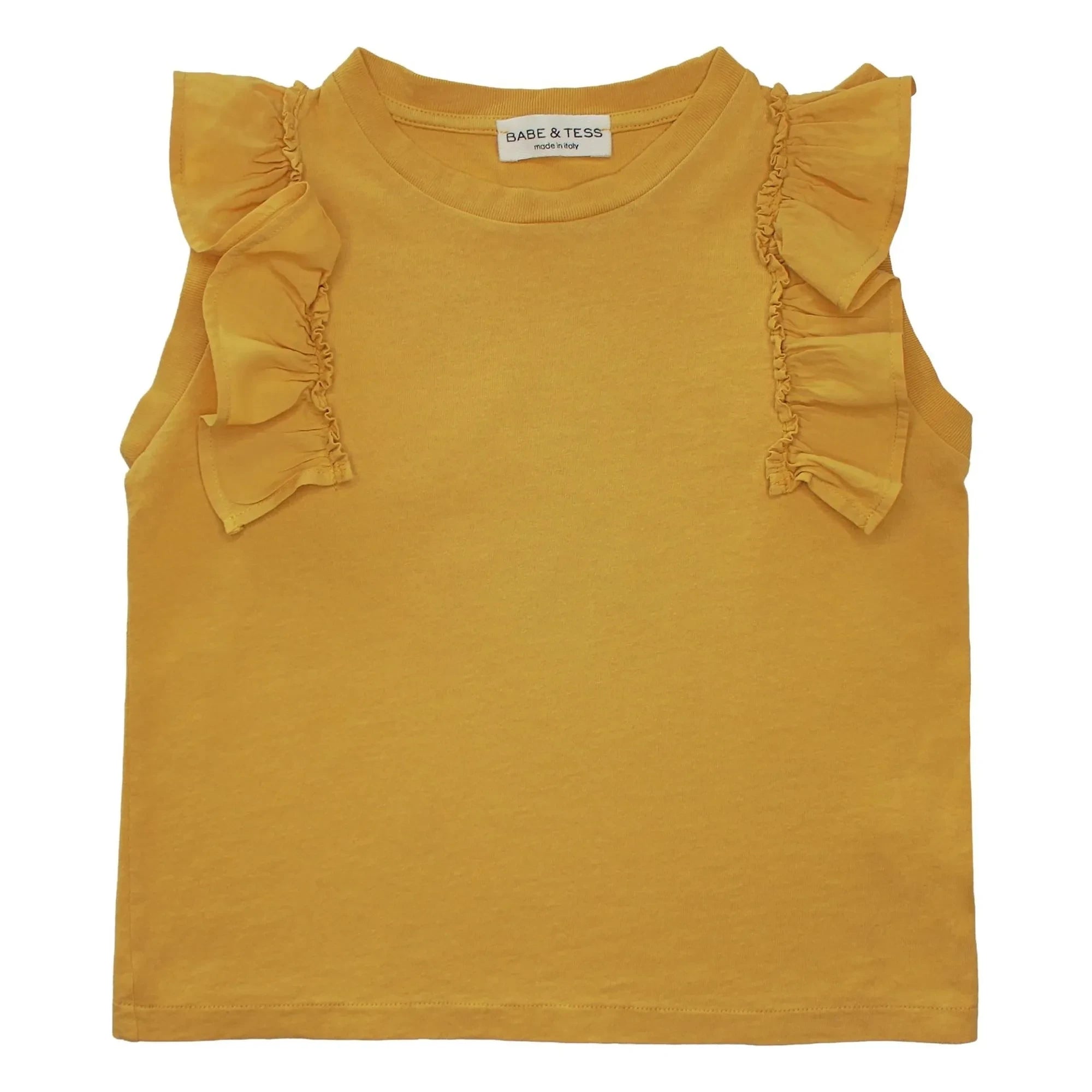Babe & Tess - Volants Antonella T-Shirt | Ochre
