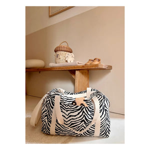 Rose in April - Raphaël Zebrou Baby Changing Bag | Ecru