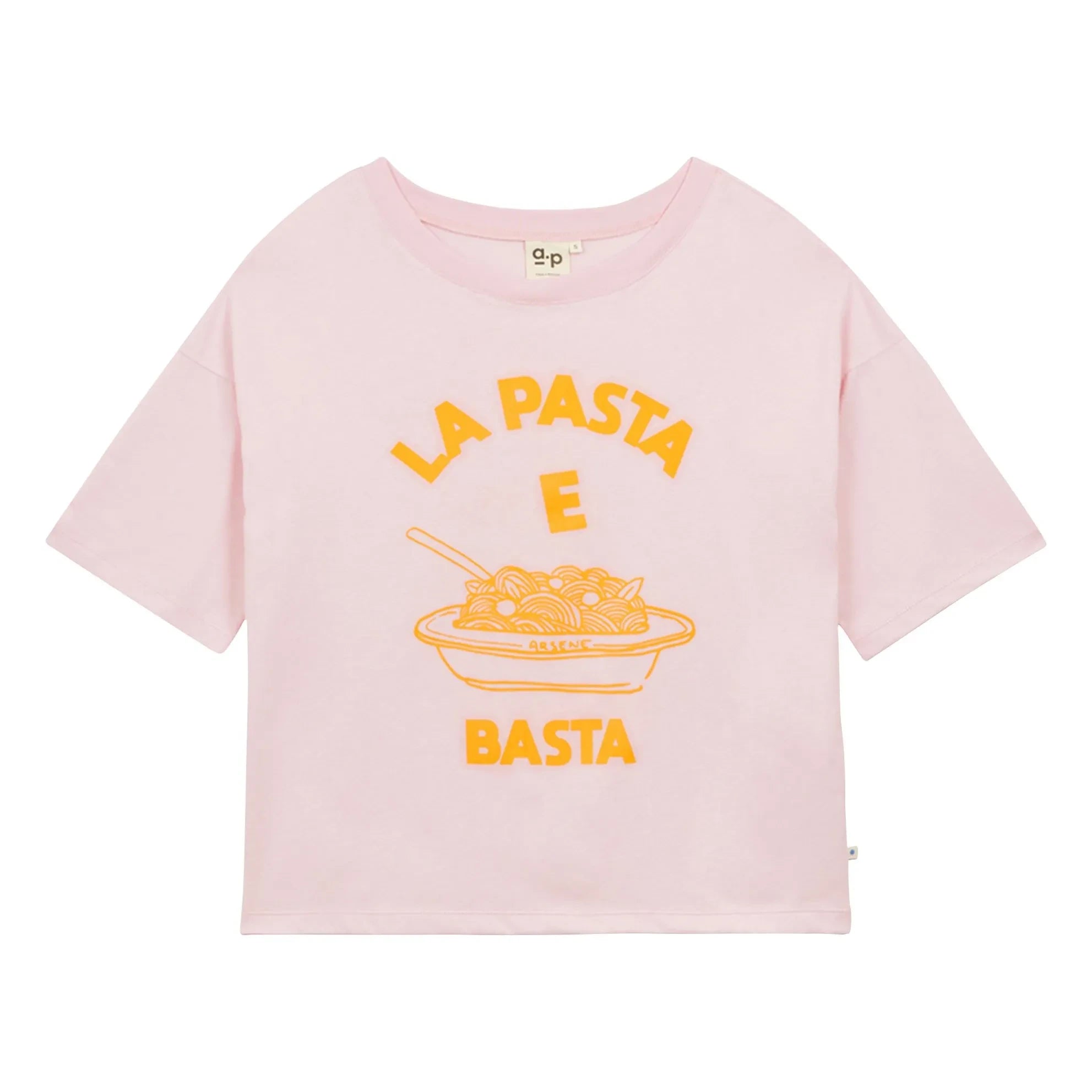 a.p - Pasta e Basta organic cotton T-shirt | Powder Pink