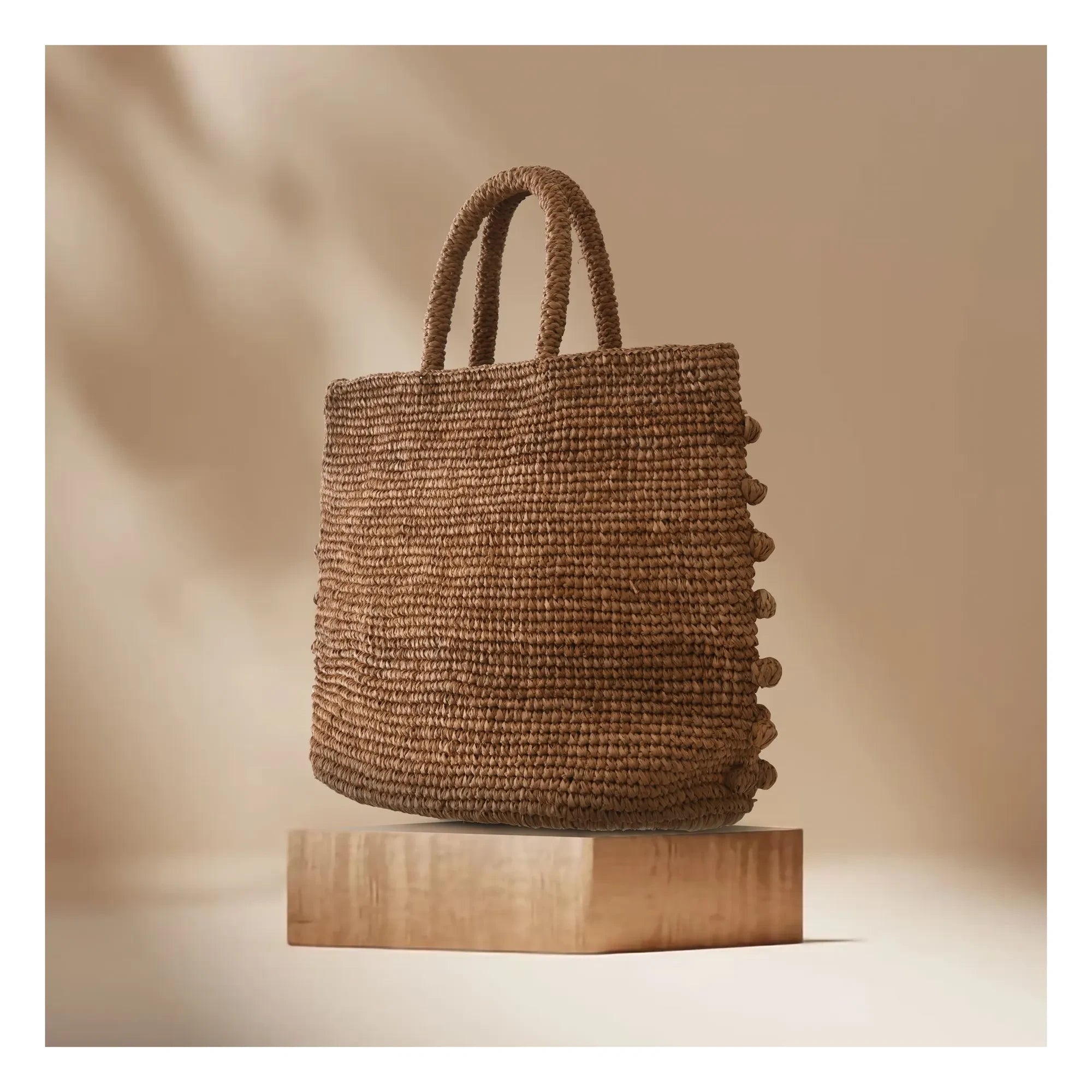 Camalya - Nemena Raphia Bag | Sand