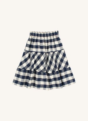 Búho - Gingham Kareli etek | Lacivert