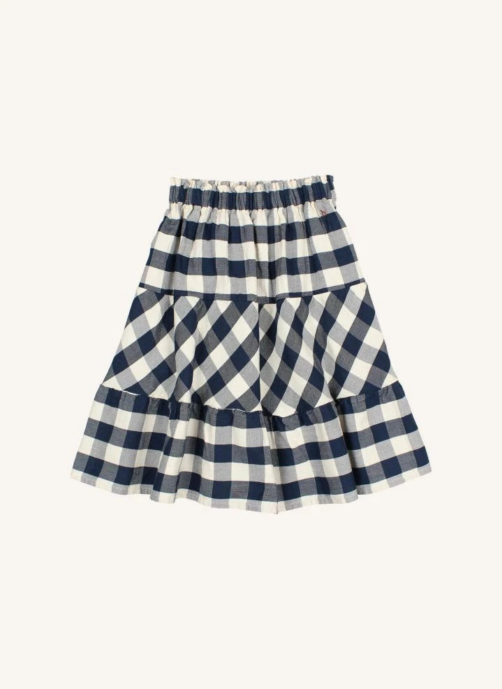Búho - Gingham Kareli etek | Lacivert