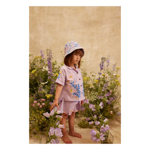 Louise Misha - Lajik Floral Organic Cotton Hat | Pink