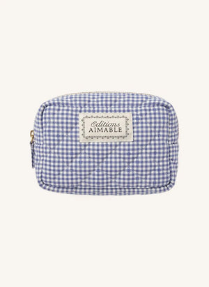 Editions Aimable - Tuscany diaper bag | Blue Vichy Cotton