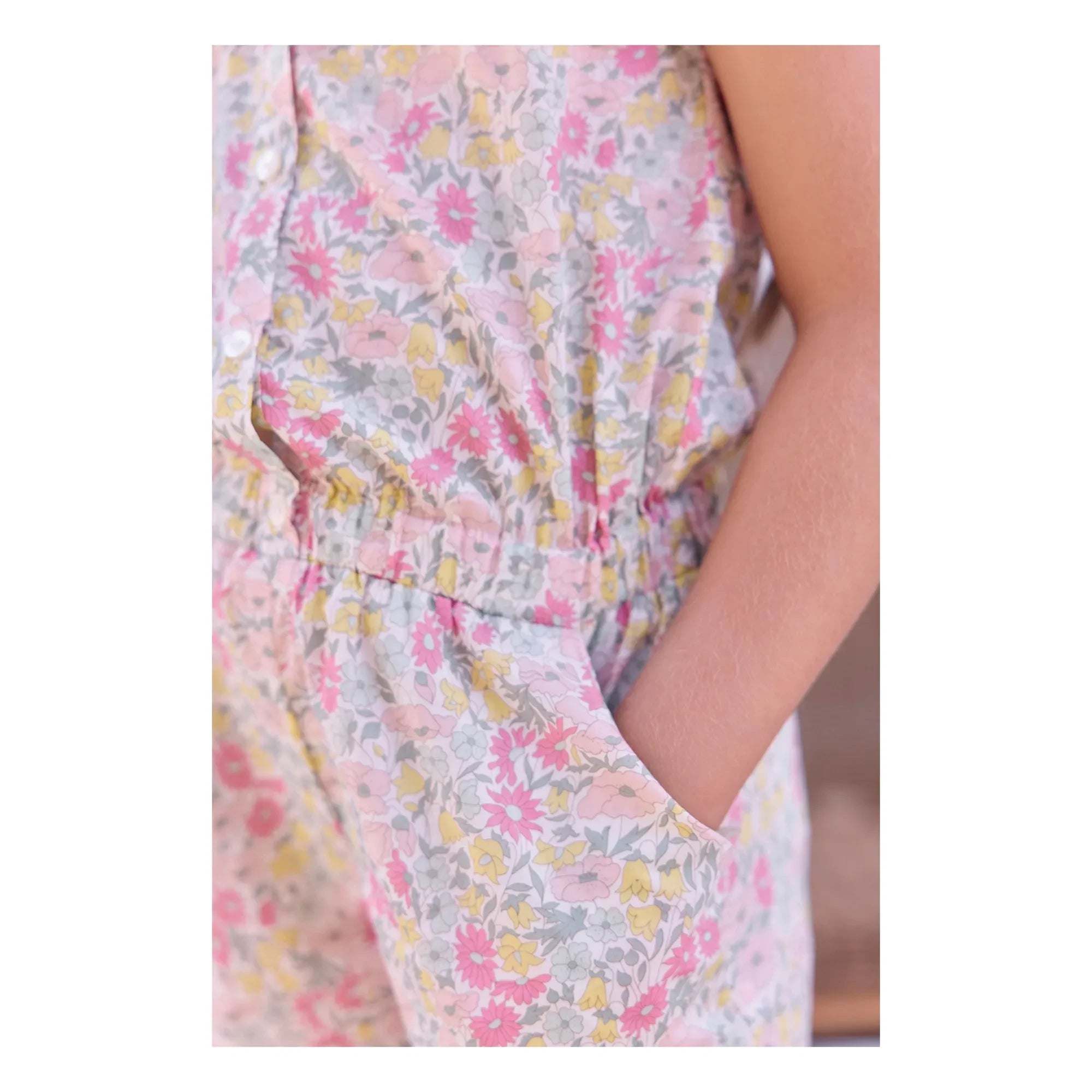 Tartine et Chocolat - Feston Liberty Romper | Yellow