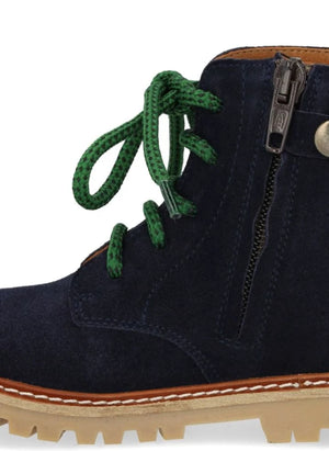 Angulus - Bağcıklı Süet Çizmeler | Lacivert