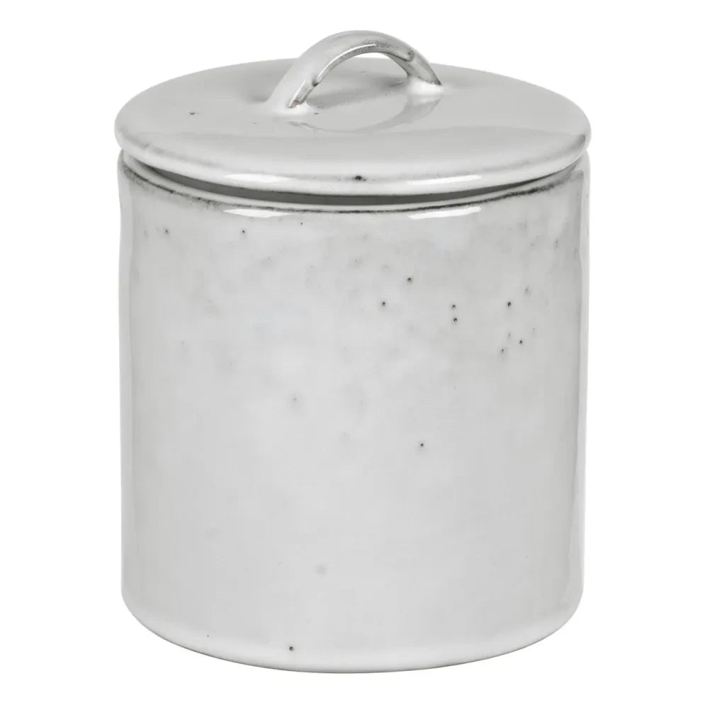 Broste Copenhagen - Nordic Sand Lidless Stone Ceramic Planter | Light Gray