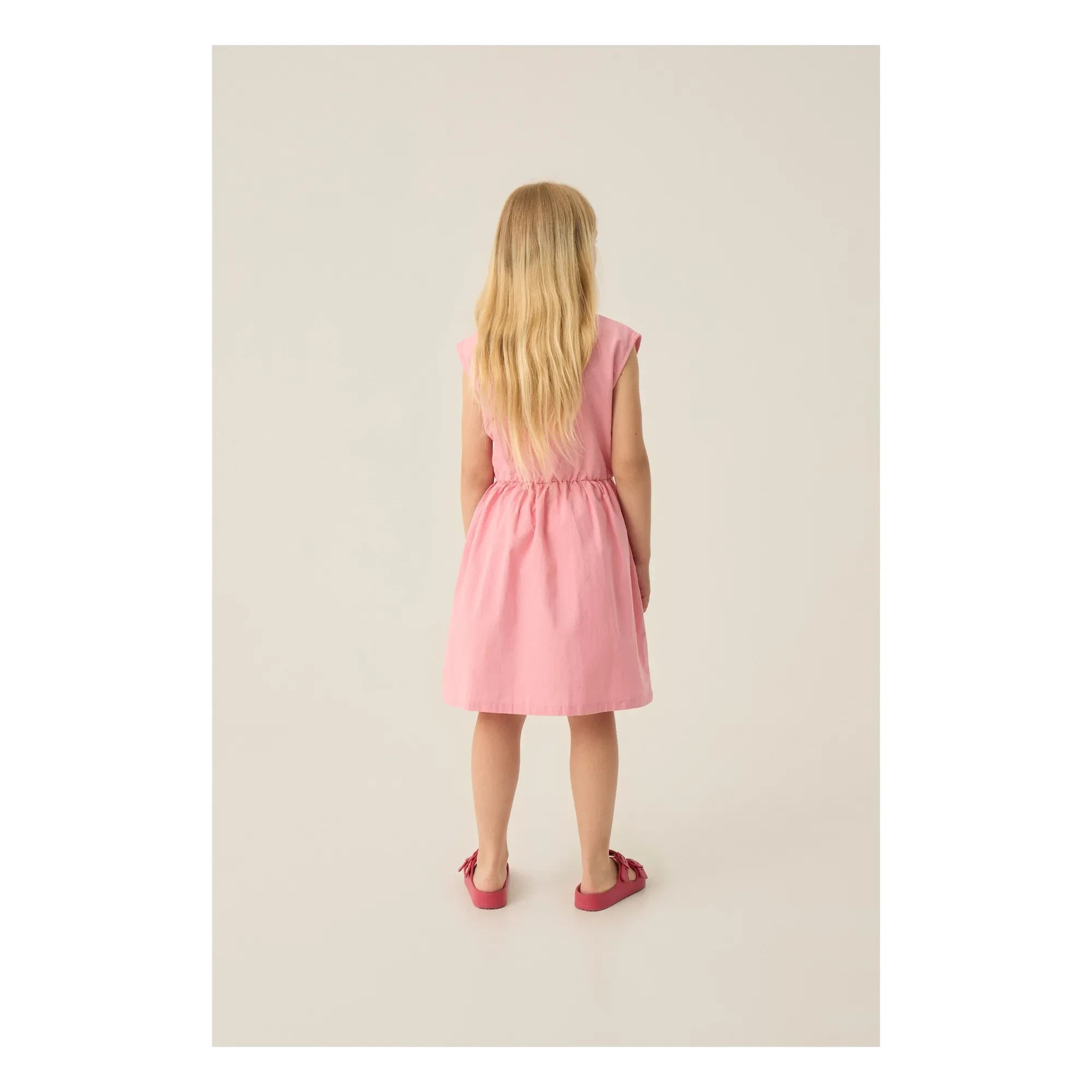 The Campamento - Mi-Long Floral Dress | Candy pink