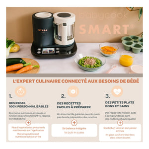 Béaba - BabyCook Smart Baby Food Maker | Charcoal Gray