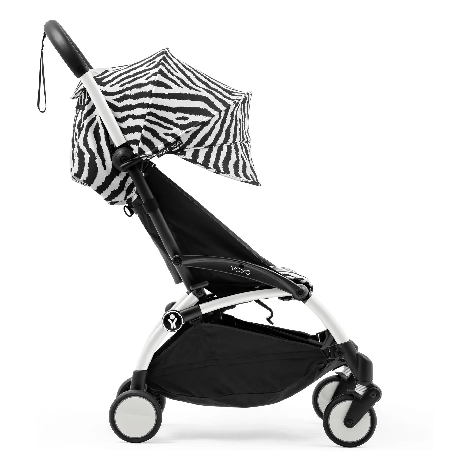 Stokke® - YOYO³ 6+ Baby Stroller White Frame | Zebra