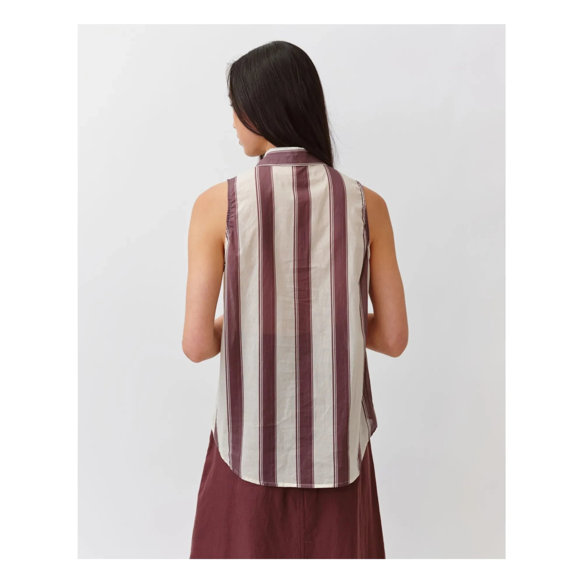 Diega - Cheka Striped Shirt | Ecru