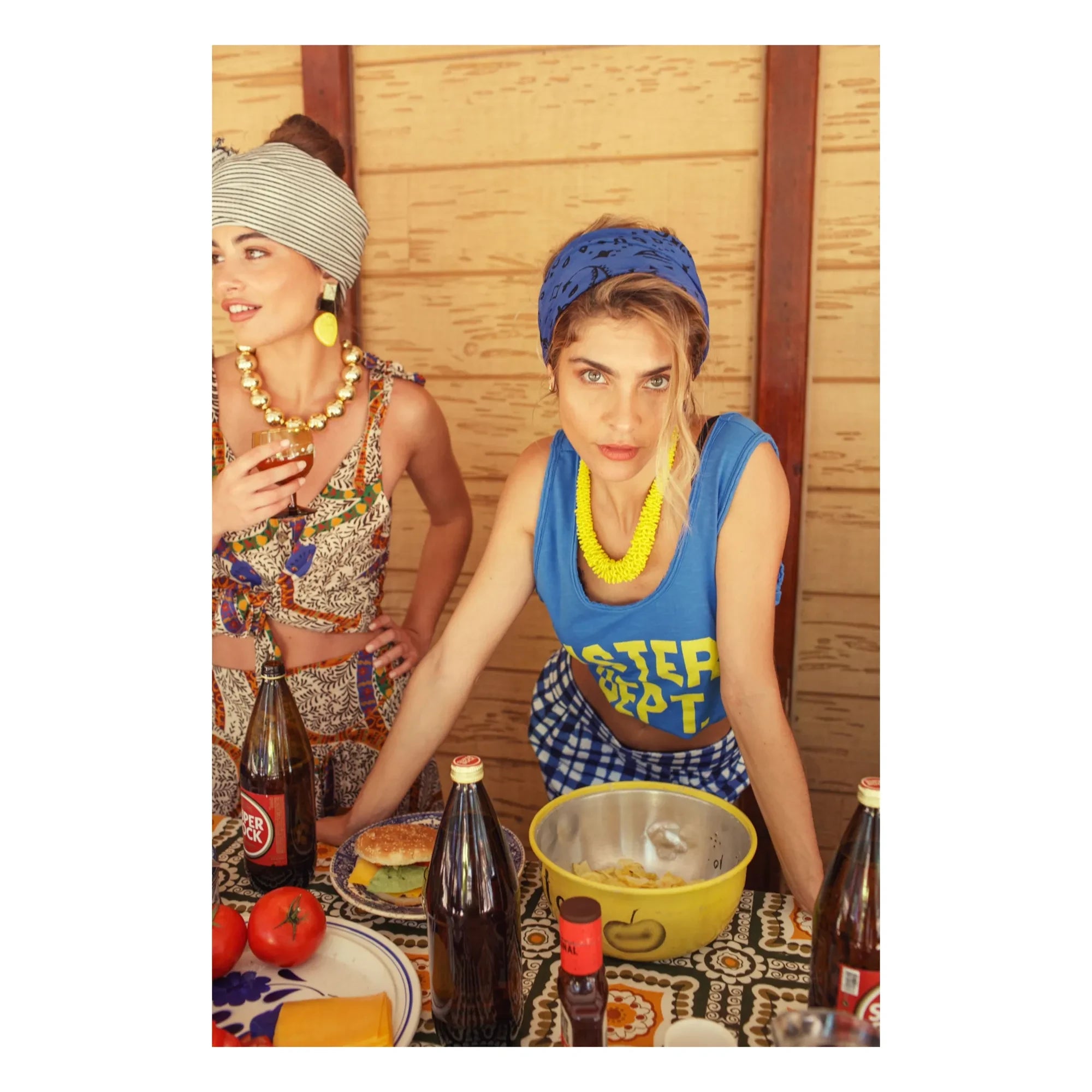 Sisters Department - Olivia Cotton Tank Top | Blue